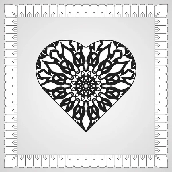 Körkörös Minta Formájában Mandala Virág Henna Mandala Tetoválás Dekoráció — Stock Vector