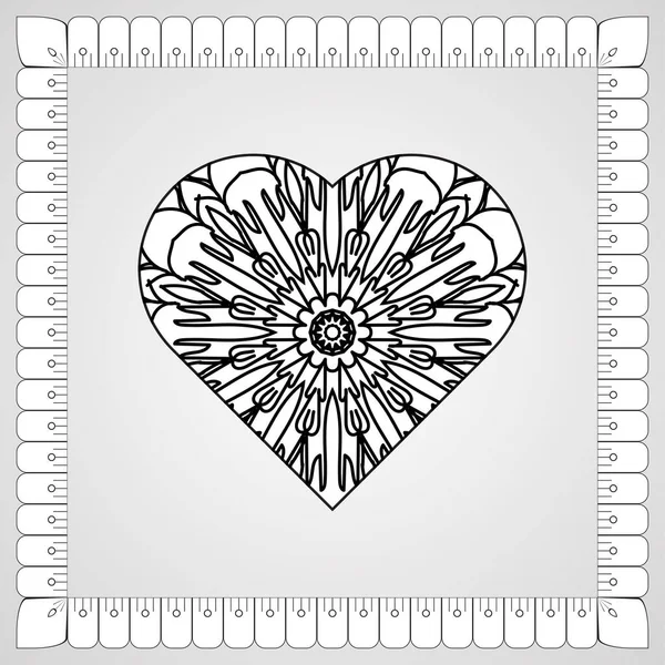 Kına mandala dövmesi dekorasyonu için çiçekli dairesel desen.