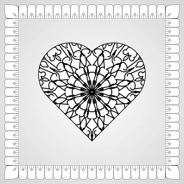 Kına mandala dövmesi dekorasyonu için çiçekli dairesel desen.