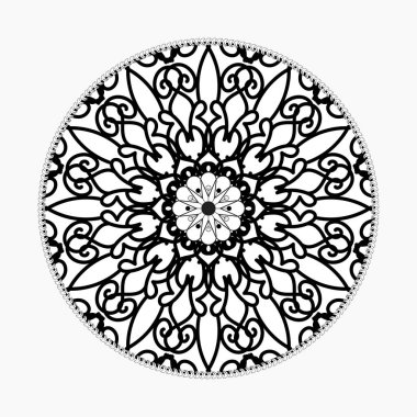 Dekoratif konsept soyut mandala çizimi