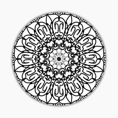 Dekoratif konsept soyut mandala çizimi