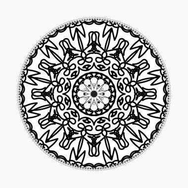 Dekoratif konsept soyut mandala çizimi