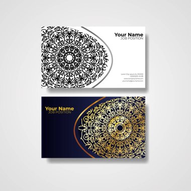 İş kartı Vintage dekoratif öğeler. Süs çiçek kartvizit, oryantal desen illüstrasyon vektör. Islam, Arapça, Hint, Türk, pakistan, Çin, Osmanlı motifleri.