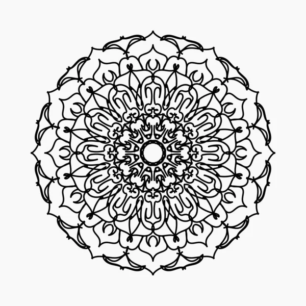 Concept Décoratif Abstrait Mandala Illustration — Image vectorielle