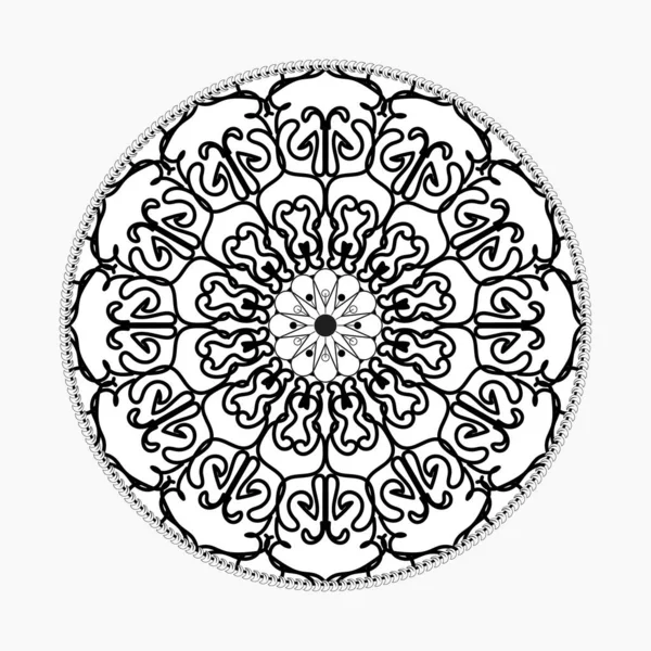 Concepto Decorativo Abstracto Mandala Ilustración — Vector de stock