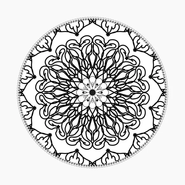 Conceito Decorativo Abstrato Mandala Ilustração — Vetor de Stock