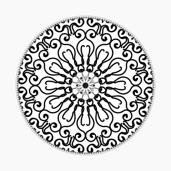 Concepto Decorativo Abstracto Mandala Ilustración — Vector de stock