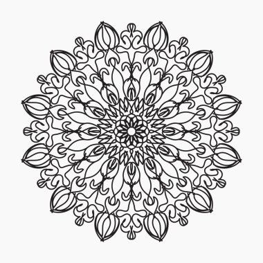 El yapımı mandala. Etnik doğulu karalama süsü dekorasyonu