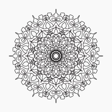 El yapımı mandala. Etnik doğulu karalama süsü dekorasyonu