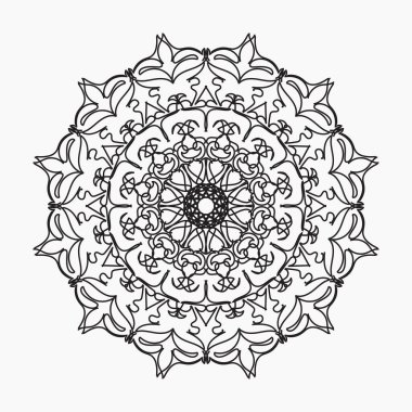 El yapımı mandala. Etnik doğulu karalama süsü dekorasyonu