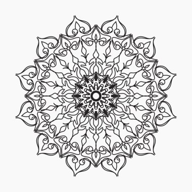 El yapımı mandala. Etnik doğulu karalama süsü dekorasyonu