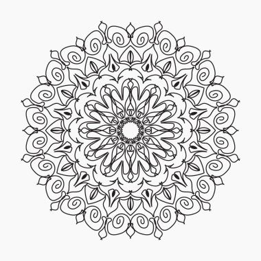 El yapımı mandala. Etnik doğulu karalama süsü dekorasyonu