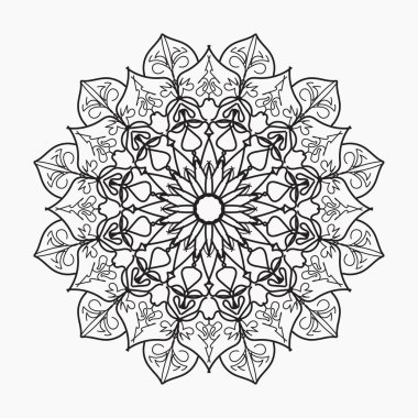 El yapımı mandala. Etnik doğulu karalama süsü dekorasyonu