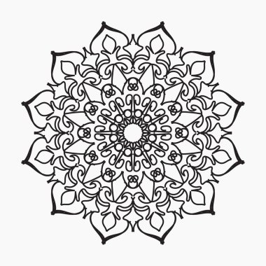 El yapımı mandala. Etnik doğulu karalama süsü dekorasyonu