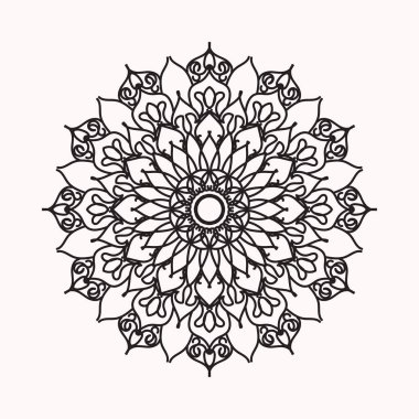 El yapımı mandala. Etnik doğulu karalama süsü dekorasyonu