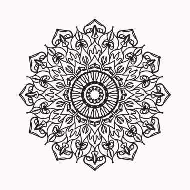 El yapımı mandala. Etnik doğulu karalama süsü dekorasyonu