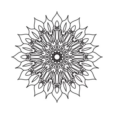 El yapımı mandala. Etnik doğulu karalama süsü dekorasyonu