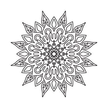 El yapımı mandala. Etnik doğulu karalama süsü dekorasyonu