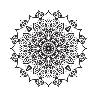 El yapımı mandala. Etnik doğulu karalama süsü dekorasyonu