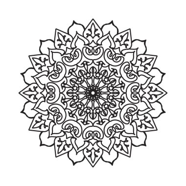 El yapımı mandala. Etnik doğulu karalama süsü dekorasyonu