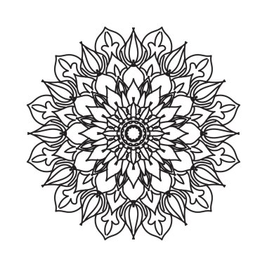 El yapımı mandala. Etnik doğulu karalama süsü dekorasyonu