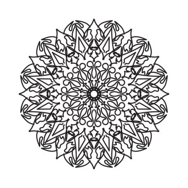 El yapımı mandala. Etnik doğulu karalama süsü dekorasyonu
