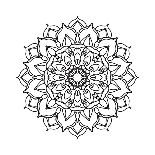 Desenho de Uma mandala de estilo árabe para Colorir  Desenho de mandala,  Flores art nouveau, Mandala art