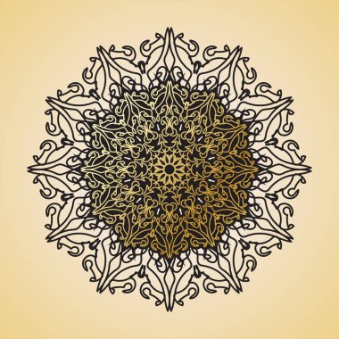 Lüks Hindistan Süslü Mandala Tasarımı