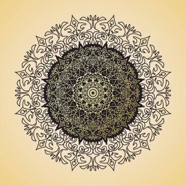 Lüks Hindistan Süslü Mandala Tasarımı