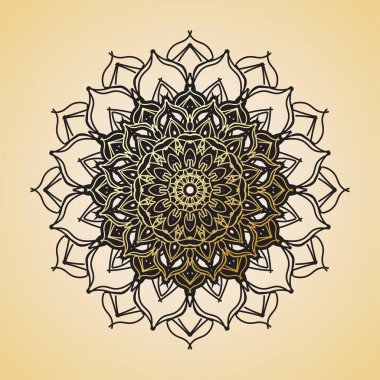 Lüks Hindistan Süslü Mandala Tasarımı