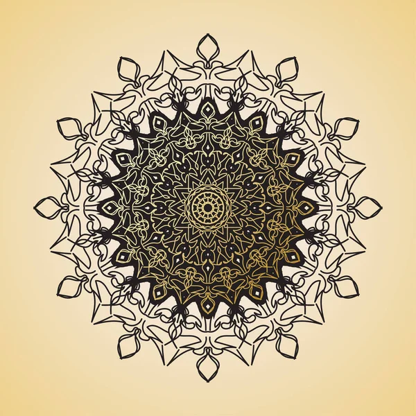 Diseño Mandala Indio Ornamental Lujo — Archivo Imágenes Vectoriales