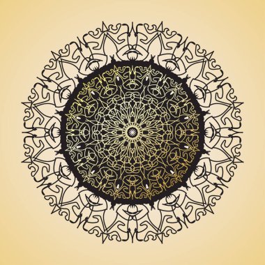 Lüks Hindistan Süslü Mandala Tasarımı