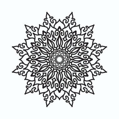 El yapımı mandala. Etnik doğulu karalama süsü dekorasyonu