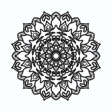 El yapımı mandala. Etnik doğulu karalama süsü dekorasyonu