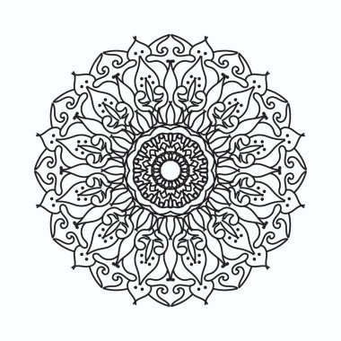 El yapımı mandala. Etnik doğulu karalama süsü dekorasyonu