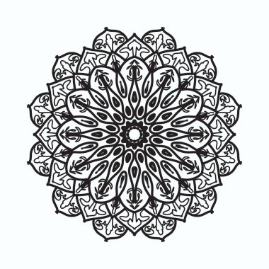 El yapımı mandala. Etnik doğulu karalama süsü dekorasyonu