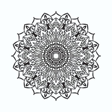 El yapımı mandala. Etnik doğulu karalama süsü dekorasyonu