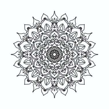 El yapımı mandala. Etnik doğulu karalama süsü dekorasyonu