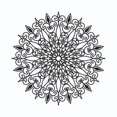 El yapımı mandala. Etnik doğulu karalama süsü dekorasyonu