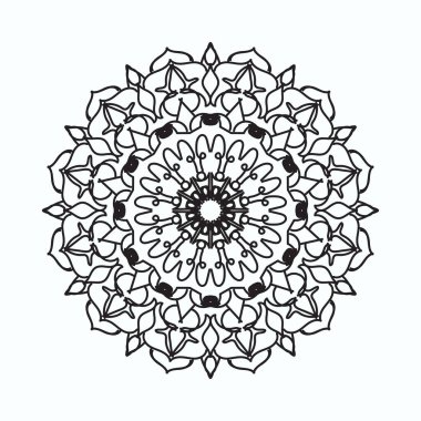 El yapımı mandala. Etnik doğulu karalama süsü dekorasyonu