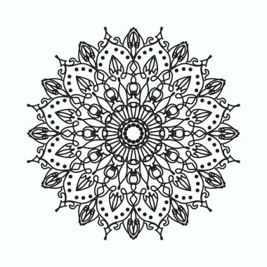 El yapımı mandala. Etnik doğulu karalama süsü dekorasyonu