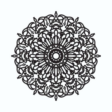 El yapımı mandala. Etnik doğulu karalama süsü dekorasyonu