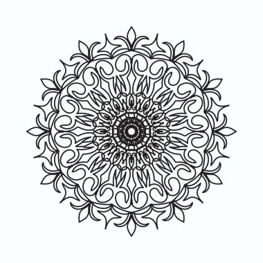 El yapımı mandala. Etnik doğulu karalama süsü dekorasyonu