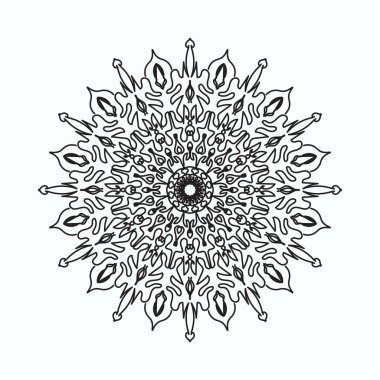 El yapımı mandala. Etnik doğulu karalama süsü dekorasyonu