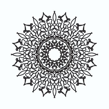 El yapımı mandala. Etnik doğulu karalama süsü dekorasyonu