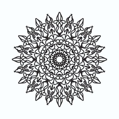 El yapımı mandala. Etnik doğulu karalama süsü dekorasyonu