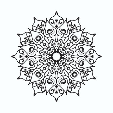 El yapımı mandala. Etnik doğulu karalama süsü dekorasyonu