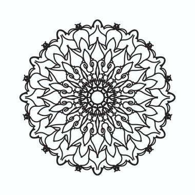 El yapımı mandala. Etnik doğulu karalama süsü dekorasyonu