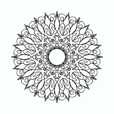 El yapımı mandala. Etnik doğulu karalama süsü dekorasyonu