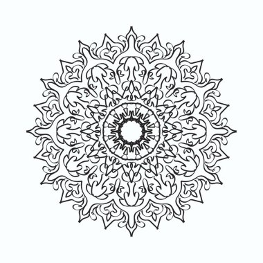 El yapımı mandala. Etnik doğulu karalama süsü dekorasyonu
